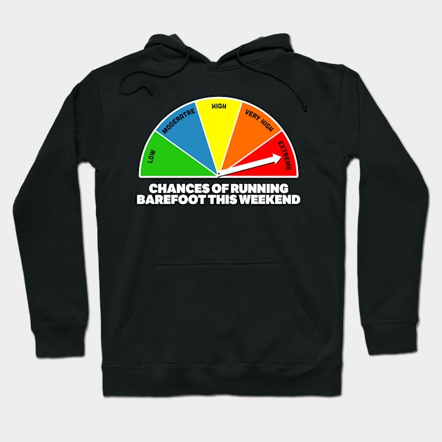 Chances of Running Barefooted Hoodie by Podycust168